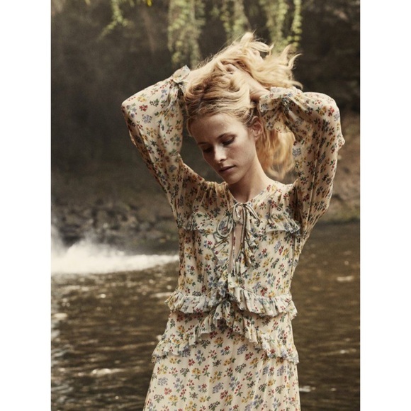 DÔEN Saffron Dress || Bouquet Floral - Picture 2 of 16